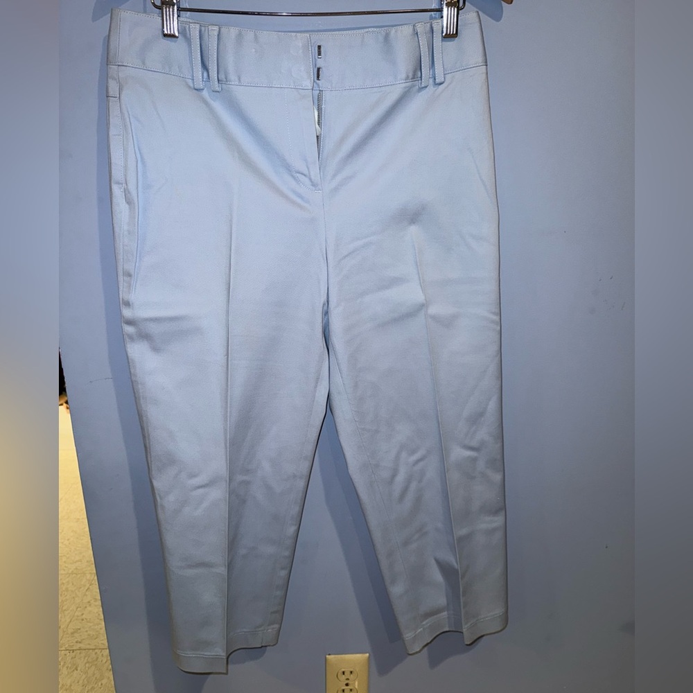 LOFT Blue Cropped Ankle Pants